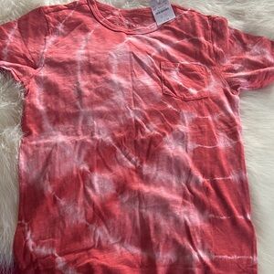 Crewcuts Red and White Tie-Dye Kids Tee